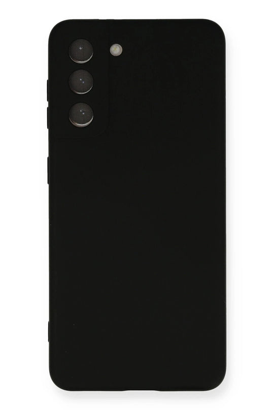 Samsung Galaxy S21 Nano içi Kadife Silikon Kılıf - Siyah