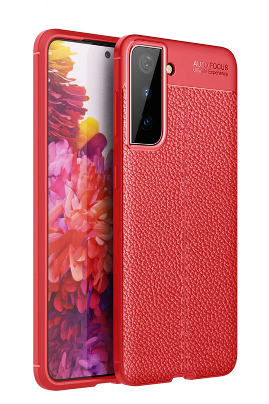 Samsung Galaxy S21 Plus Auto Focus Kapak Kılıf - Kırmızı