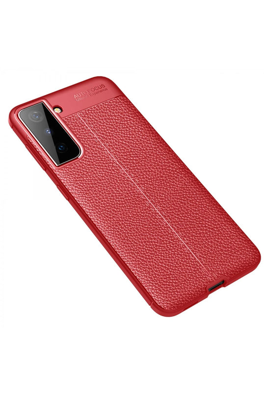 Samsung Galaxy S21 Plus Auto Focus Kapak Kılıf - Kırmızı 2