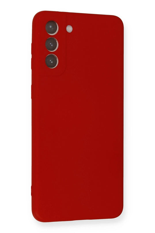 Samsung Galaxy S21 Plus Nano içi Kadife Silikon Kılıf - Kırmızı 2