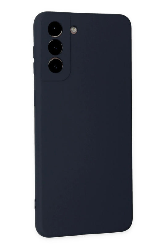 Samsung Galaxy S21 Plus Nano içi Kadife Silikon Kılıf - Lacivert 3