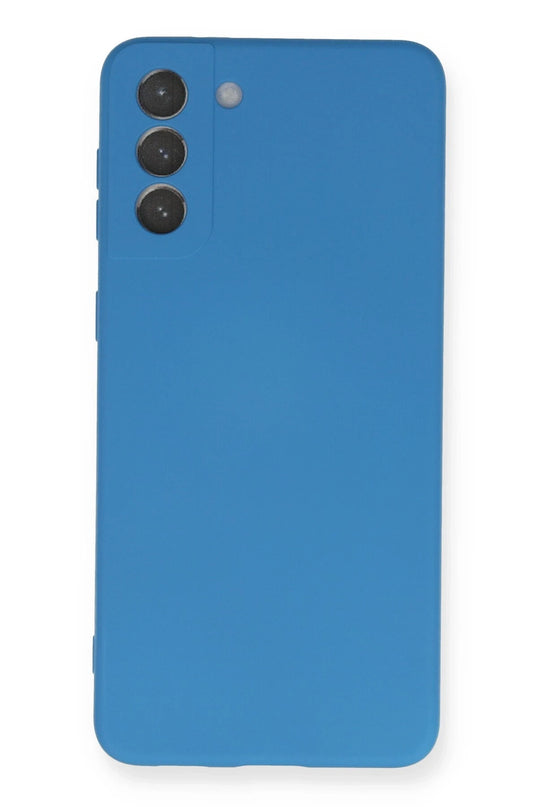 Samsung Galaxy S21 Plus Nano içi Kadife Silikon Kılıf - Mavi