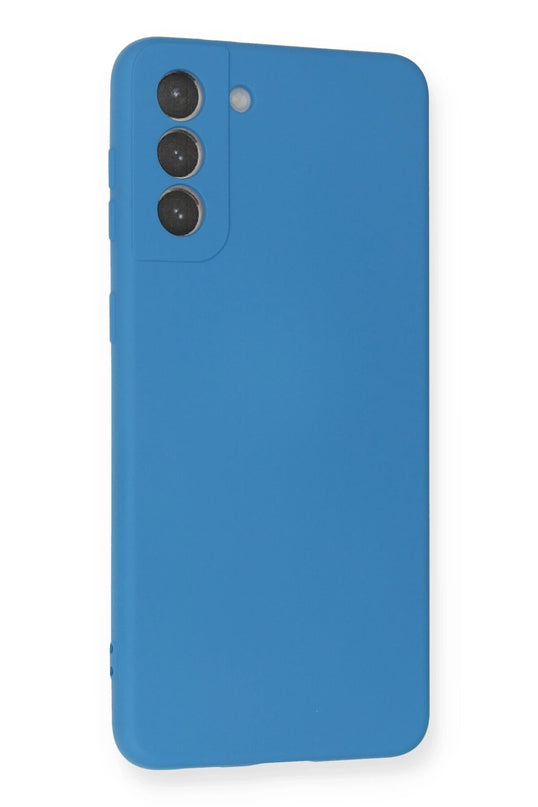 Samsung Galaxy S21 Plus Nano içi Kadife Silikon Kılıf - Mavi 2