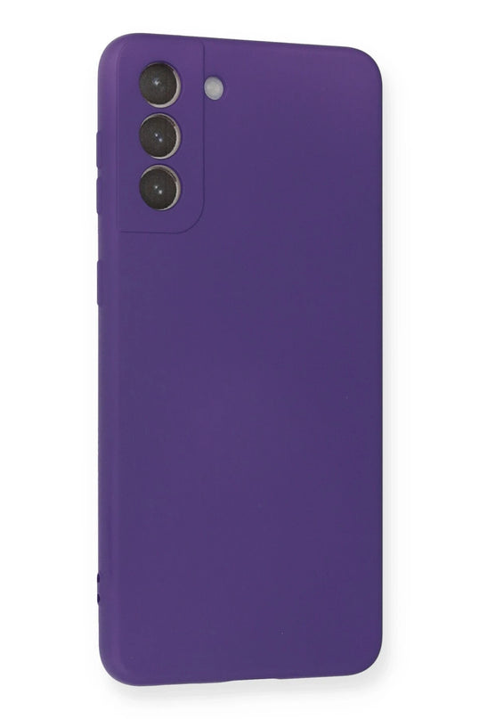 Samsung Galaxy S21 Plus Nano içi Kadife Silikon Kılıf - Mor 2