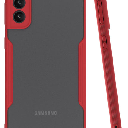 Samsung Galaxy S21 Plus Platin Silikon Kılıf - Kırmızı
