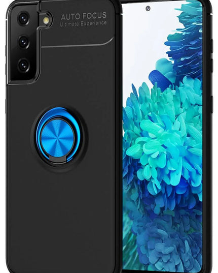Samsung Galaxy S21 Plus Range Yüzüklü Silikon Kılıf - Siyah 2