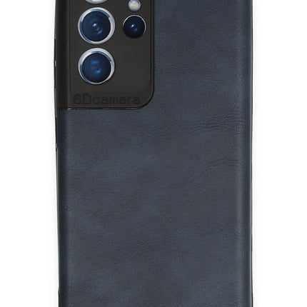 Samsung Galaxy S21 Ultra Loop Deri Silikon Kılıf - Lacivert