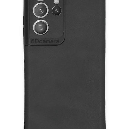 Samsung Galaxy S21 Ultra Loop Deri Silikon Kılıf - Siyah