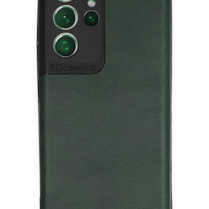 Samsung Galaxy S21 Ultra Loop Deri Silikon Kılıf - Yeşil