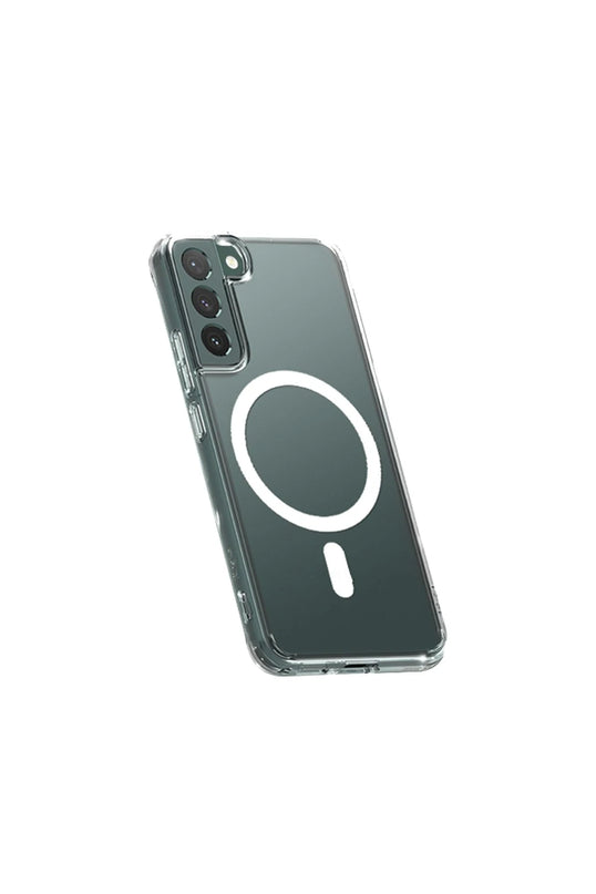 Samsung Galaxy S22 Plus Magneticsafe Şeffaf Silikon Kılıf 2