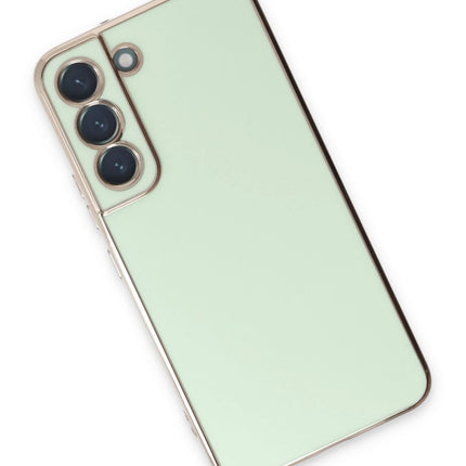 Samsung Galaxy S22 Plus Volet Silikon Kılıf - Açık Yeşil 2