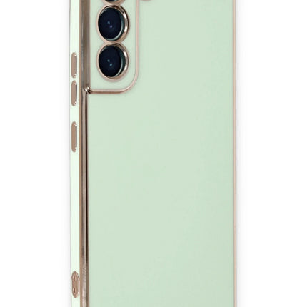 Samsung Galaxy S22 Plus Volet Silikon Kılıf - Açık Yeşil