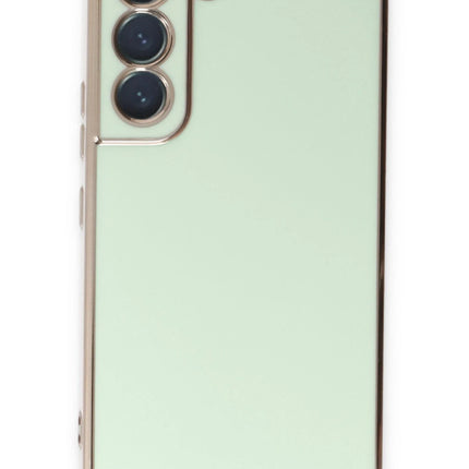 Samsung Galaxy S22 Plus Volet Silikon Kılıf - Açık Yeşil 3