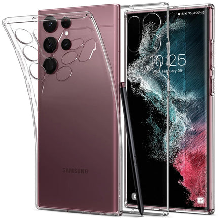 Samsung Galaxy S22 Ultra Lüx Şeffaf Silikon Kılıf