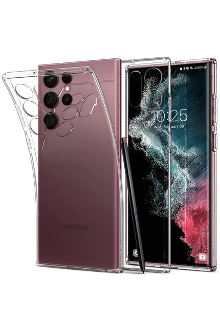 Samsung Galaxy S22 Ultra Lüx Şeffaf Silikon Kılıf