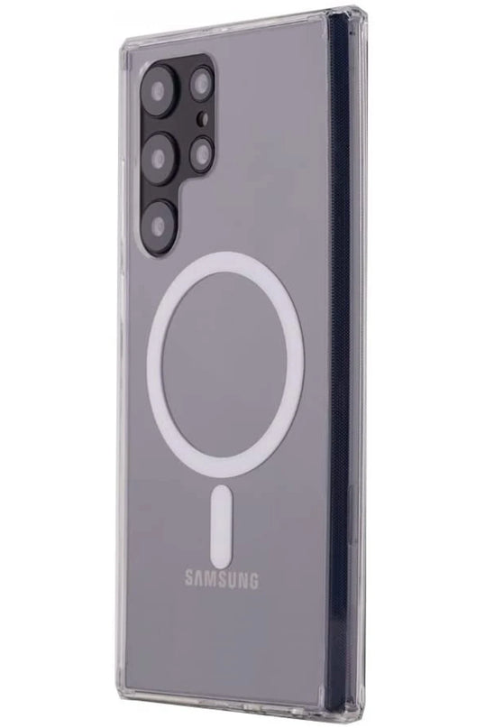 Samsung Galaxy S22 Ultra Magneticsafe Şeffaf Silikon Kılıf