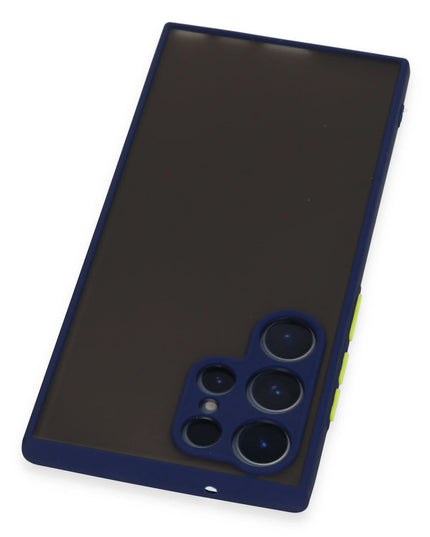Samsung Galaxy S22 Ultra Montreal Silikon Kapak Kılıf - Lacivert 3