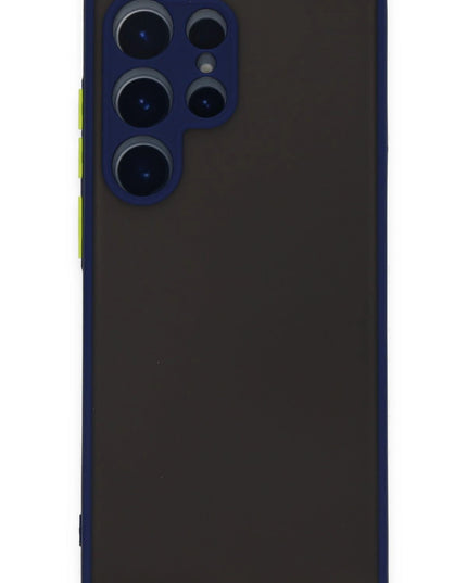 Samsung Galaxy S22 Ultra Montreal Silikon Kapak Kılıf - Lacivert