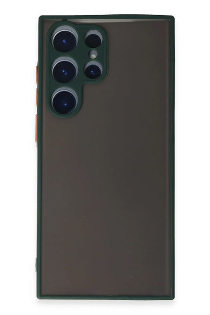 Samsung Galaxy S22 Ultra Montreal Silikon Kapak Kılıf - Yeşil