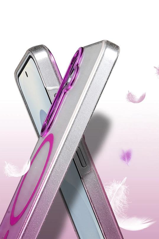 Samsung Galaxy S23 FE Glossy Magsafe Kapak Kılıf - Pembe 3