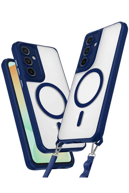 Samsung Galaxy S23 FE Enka Magsafe Silikon Kılıf - Lacivert