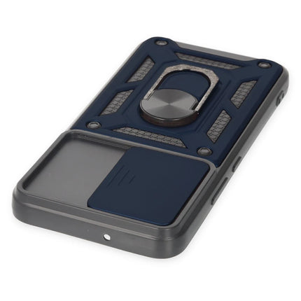 Samsung Galaxy S23 FE Pars Lens Yüzüklü Silikon Kılıf - Lacivert 4