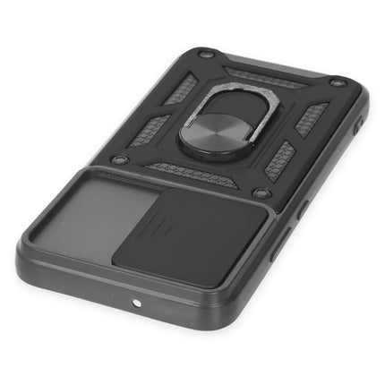 Samsung Galaxy S23 FE Pars Lens Yüzüklü Silikon Kılıf - Siyah 4