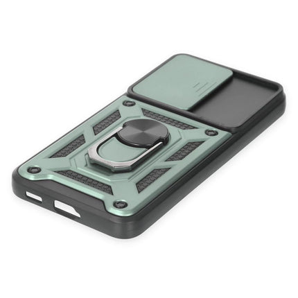 Samsung Galaxy S23 FE Pars Lens Yüzüklü Silikon Kılıf - Yeşil 5