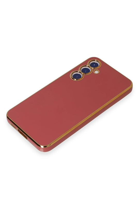 Samsung Galaxy S23 FE Volet Silikon Kılıf - Kırmızı 4