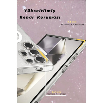 Samsung Galaxy S23 Star Magsafe Kapak Kılıf - Şeffaf 2