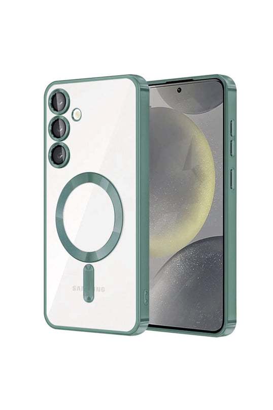 Samsung Galaxy S23 Kross Magneticsafe Kapak Kılıf - Koyu Yeşil
