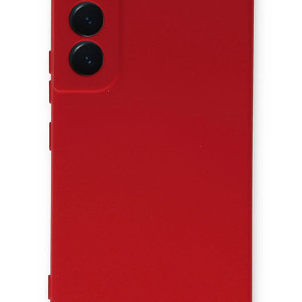 Samsung Galaxy S23 Nano içi Kadife Silikon Kılıf - Kırmızı