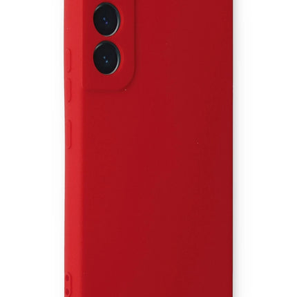Samsung Galaxy S23 Nano içi Kadife Silikon Kılıf - Kırmızı 2