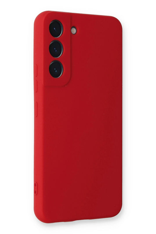 Samsung Galaxy S23 Nano içi Kadife Silikon Kılıf - Kırmızı 2