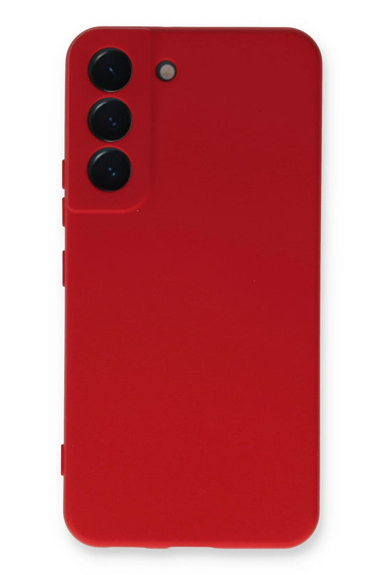 Samsung Galaxy S23 Nano içi Kadife Silikon Kılıf - Kırmızı 3