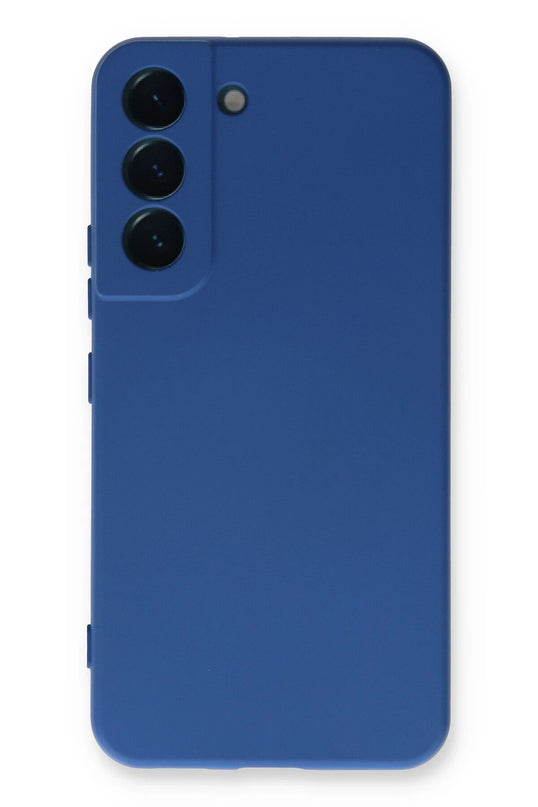 Samsung Galaxy S23 Nano içi Kadife Silikon Kılıf - Mavi