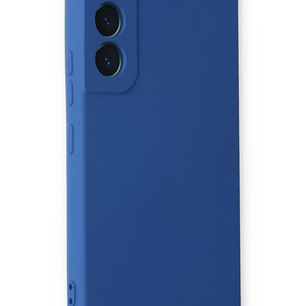 Samsung Galaxy S23 Nano içi Kadife Silikon Kılıf - Mavi 2