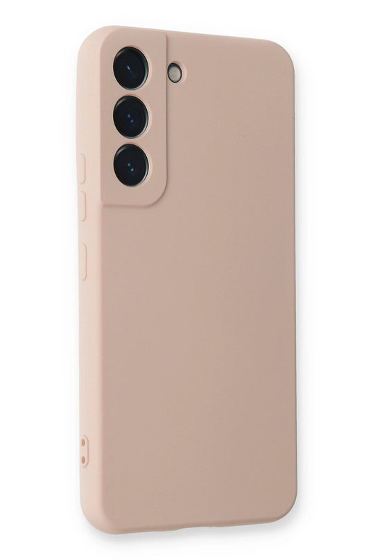 Samsung Galaxy S23 Nano içi Kadife Silikon Kılıf - Pudra 2