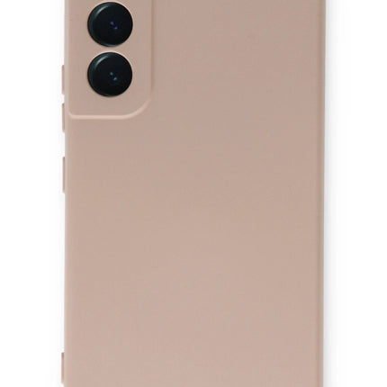 Samsung Galaxy S23 Nano içi Kadife Silikon Kılıf - Pudra 3