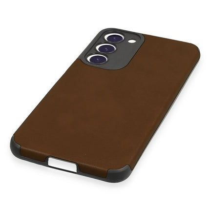 Samsung Galaxy S23 Plus Loop Deri Silikon Kılıf - Kahverengi 4