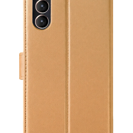 Samsung Galaxy S23 Plus Trend S Plus Kapaklı Kılıf - Gold