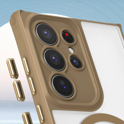 Samsung Galaxy S23 Ultra Enka Magsafe Silikon Kılıf - Çöl Titanyum 2