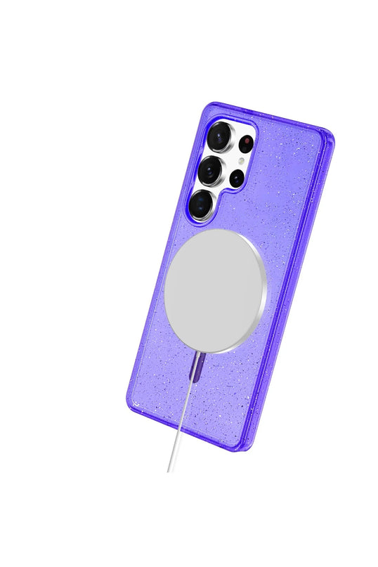 Samsung Galaxy S23 Ultra Star Magsafe Kapak Kılıf - Mor 4