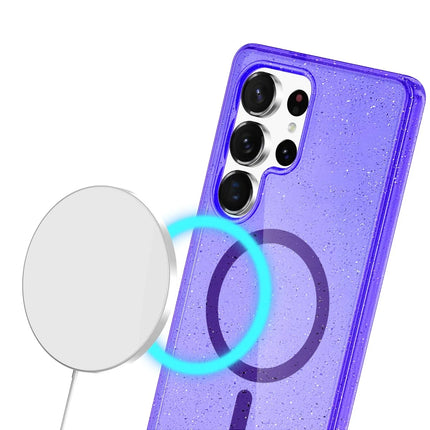 Samsung Galaxy S23 Ultra Star Magsafe Kapak Kılıf - Mor 3