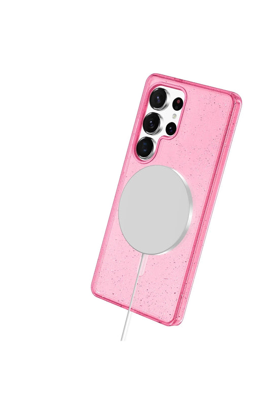 Samsung Galaxy S23 Ultra Star Magsafe Kapak Kılıf - Pembe 5