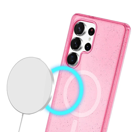 Samsung Galaxy S23 Ultra Star Magsafe Kapak Kılıf - Pembe 4
