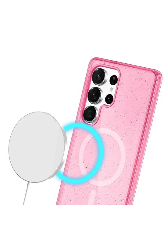 Samsung Galaxy S23 Ultra Star Magsafe Kapak Kılıf - Pembe 4