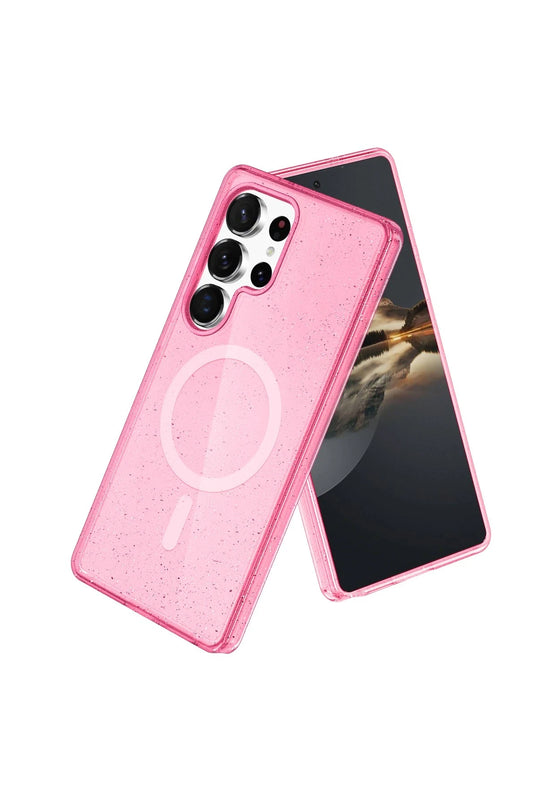 Samsung Galaxy S23 Ultra Star Magsafe Kapak Kılıf - Pembe 2
