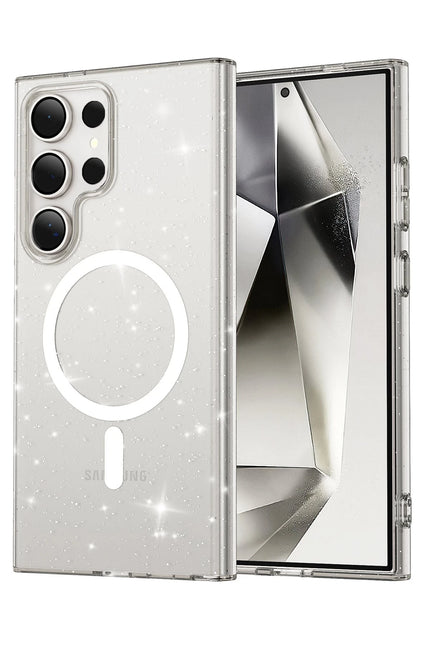 Samsung Galaxy S23 Ultra Star Magsafe Kapak Kılıf - Şeffaf