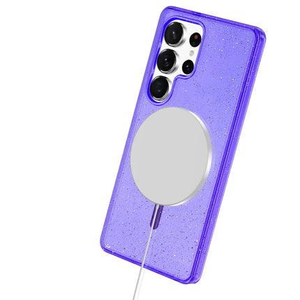 Samsung Galaxy S23 Ultra Star Magsafe Kapak Kılıf - Turuncu 3